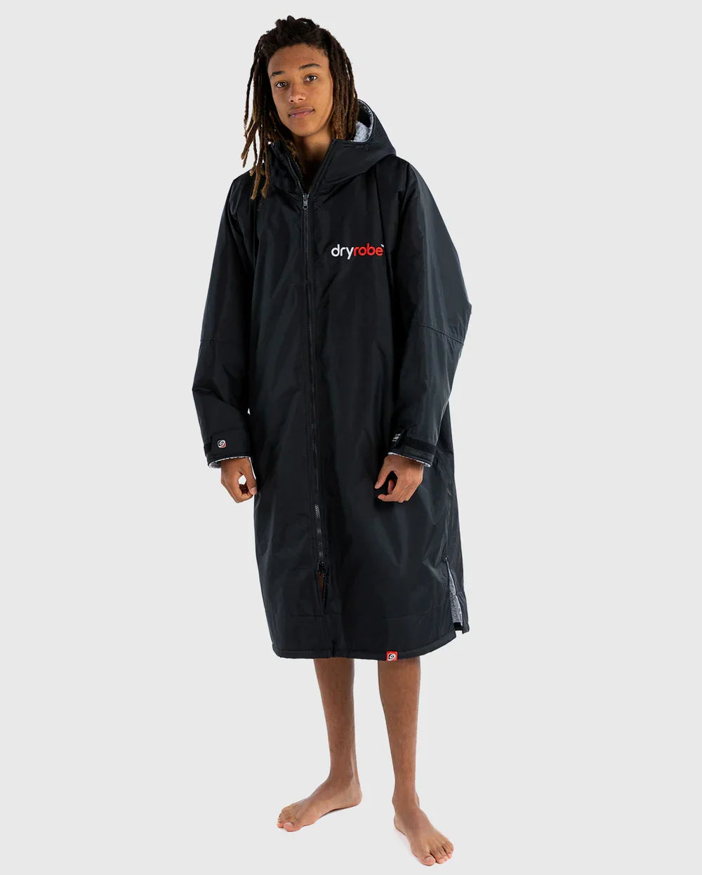 Dryrobe® ADVANCE UNISEX LONG SLEEVE - BLACK/GREY