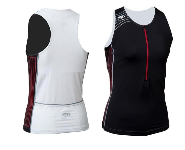BLUE70 WOMENS TX2000 TRI TANKINI - BLACK/RED/WHITE