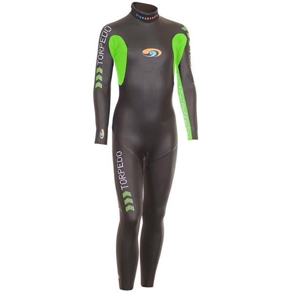 BLUE70 KIDS TORPEDO WETSUIT - BLACK/GREEN