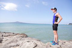 BLUE70 TX1000 MENS SINGLET - BLUE/WHITE