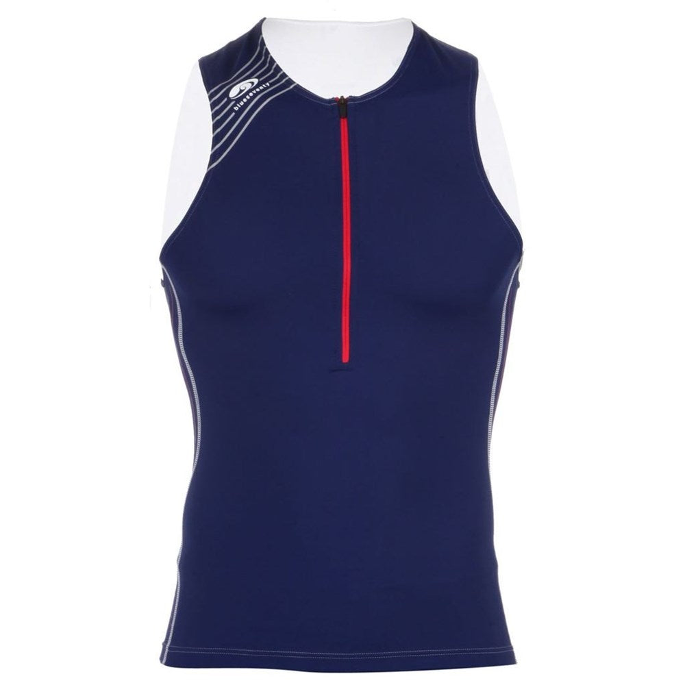 BLUE70 TX2000 MENS SINGLET - BLUE/RED