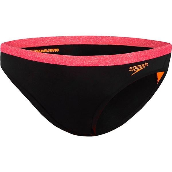 SPEEDO DYNAMIC HIPSTER PANT BLACK/PINK MARL