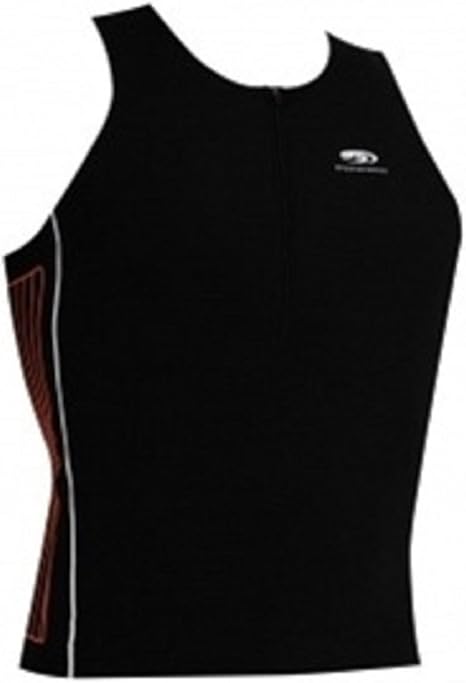 BLUE70 MENS DISTANCE (ENDURANCE) TRI SINGLET - BLACK/ORANGE