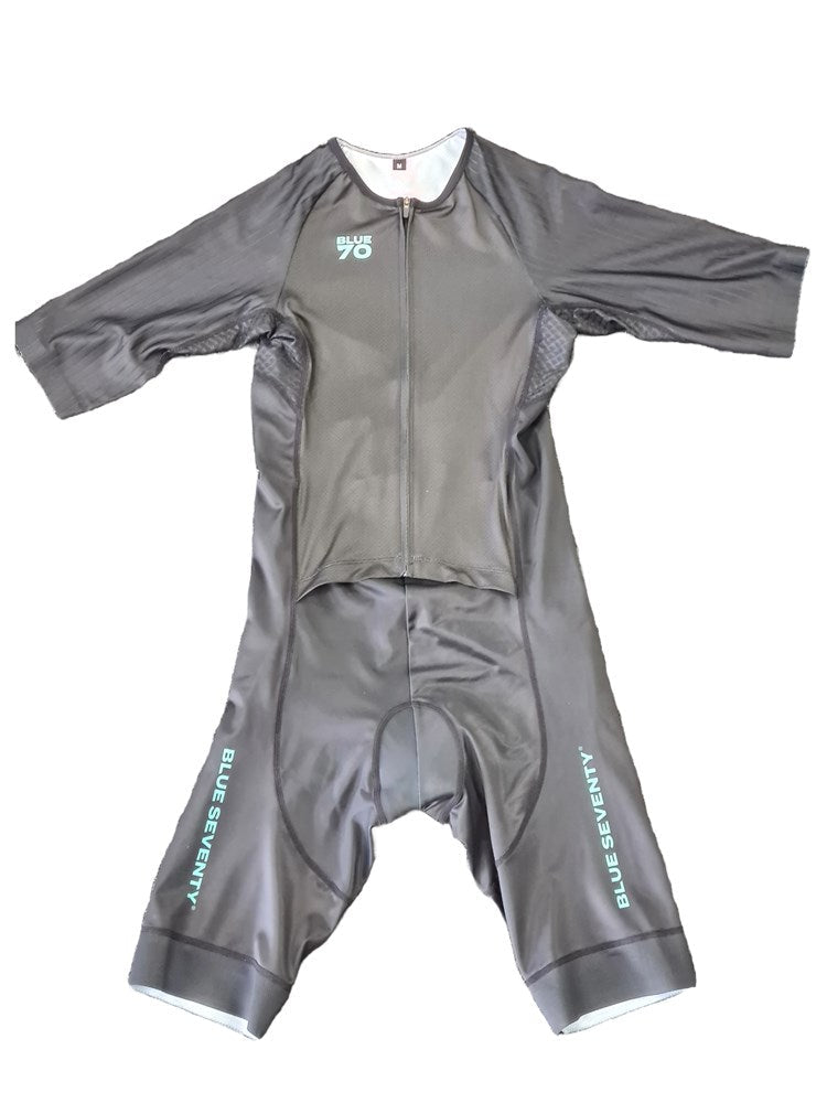 BLUE70 WOMENS AERO ELITE TRISUIT - BLACK/MINT