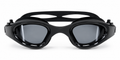 GLYDE NOVA POLARIZED - SWIMMING FITNESS AND OPEN WATER GOGGLE - BLACK/SMOKE