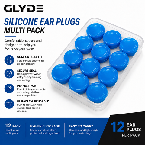 GLYDE SILICONE EAR BUDS - BLUE