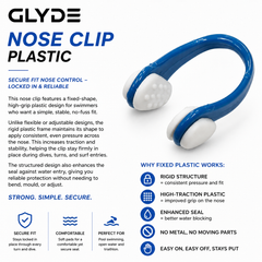 HydraLock Standard Nose Clip - Blue/White