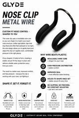 HydraLock Wire Nose Clip - Black