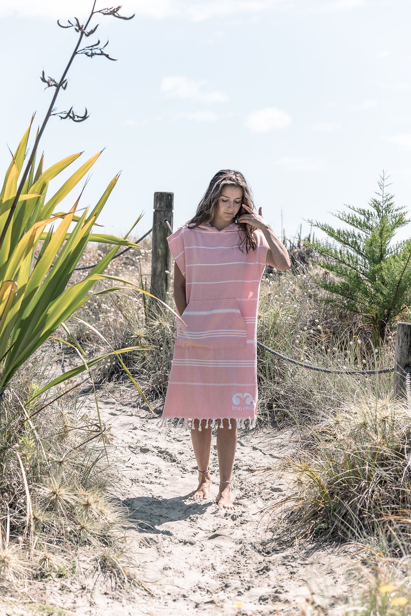 MOANA COTTON HOODED PONCHO TOWEL