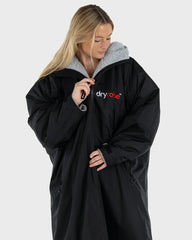 Dryrobe® ADVANCE UNISEX LONG SLEEVE - BLACK/GREY