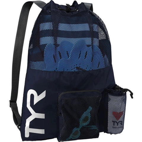 BIG MESH MUMMY BACKPACK NAVY