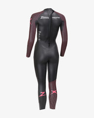 ZOGGS PREDATOR ULTRA WOMENS SWIMMING AND TRIATHLON WETSUIT - BLACK/PINK