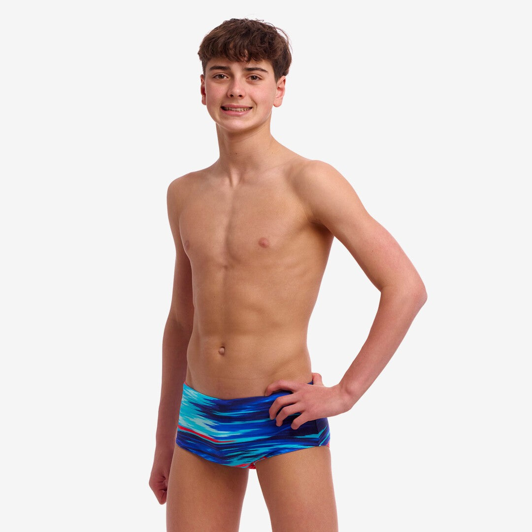 FUNKY TRUNKS BOY'S SIDEWINDER TRUNKS STORM AT SEA