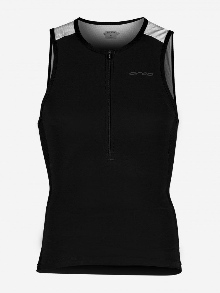 ORCA MENS ATHLEX SLEVEELESS TOP - BLACK/SILVER