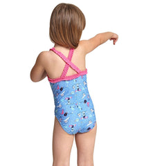 TODDLER GIRLS SPACE CIRCUS RUFFLE X BACK ZOGGS