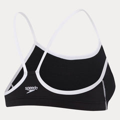 SPEEDO WOMENS ENDURANCE+ CROP TOP BLACK