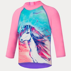 TODDLER GIRLS WONDERLAND LONG SLEEVE SUN TOP SPEEDO