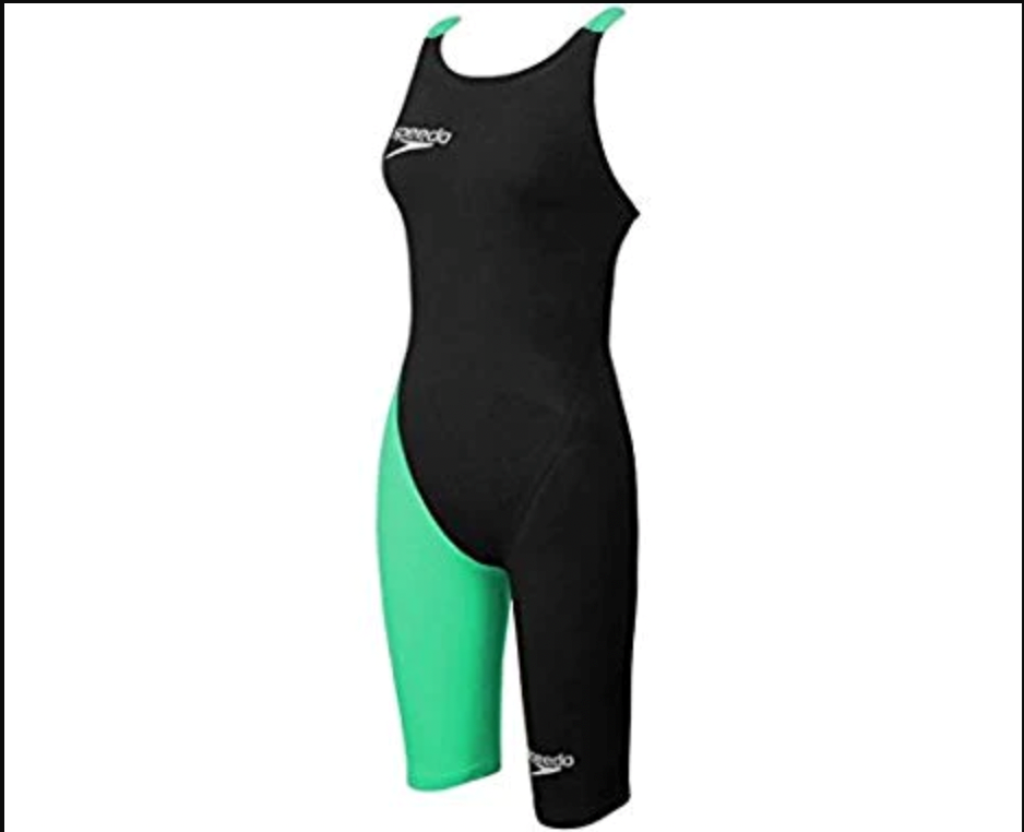FASTSKIN LZR ELITE 2 V2 BLACK GREEN OPENBACK