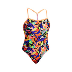 LADIES SAW TOOTH TWISTED ONE PIECE