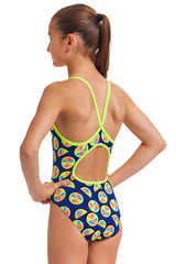 GIRL'S YOU LEMON DIAMOND BACK ONE PIECE