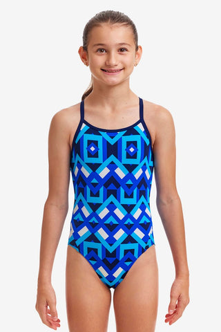 GIRL'S GEE A GEO DIAMOND BACK ONE PIECE