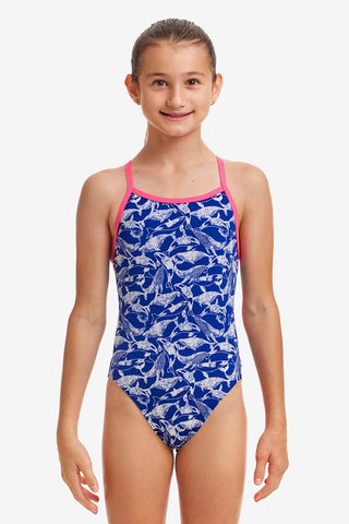 GIRL'S BEACHED BRO SINGLE STRAP ONE PIECE