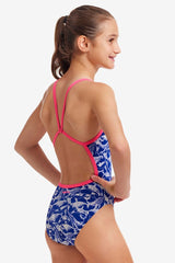 GIRL'S BEACHED BRO SINGLE STRAP ONE PIECE