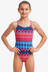 GIRL'S TINSEL TOWN SINGLE STRAP ONE PIECE