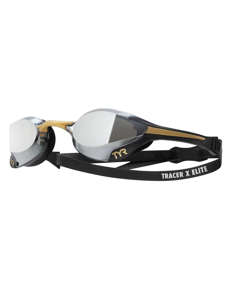 TRACER-X ELITE MIRRORED BLACK GOLD RACING GOGGLE