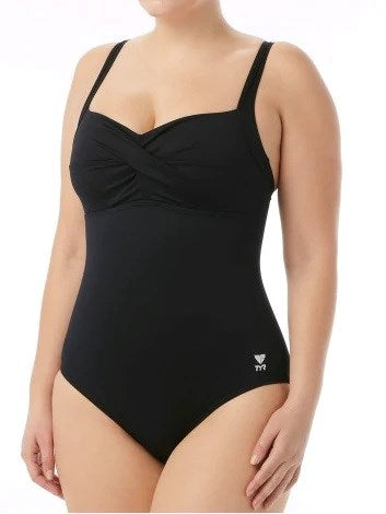 SOLID TWISTED BRA CONTROLFIT BLACK TYR