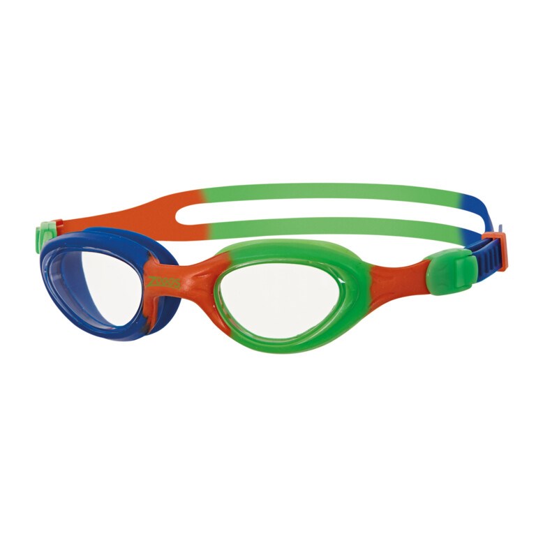 LITTLE SUPER SEAL GOGGLES ORANGE/GREEN/CLEAR ZOGGS